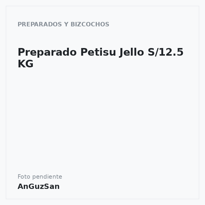 Preparado Petisu Jello S/12.5 KG · 12 unidades · llopar