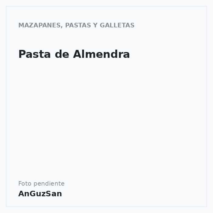 Pasta de Almendra · Cobos