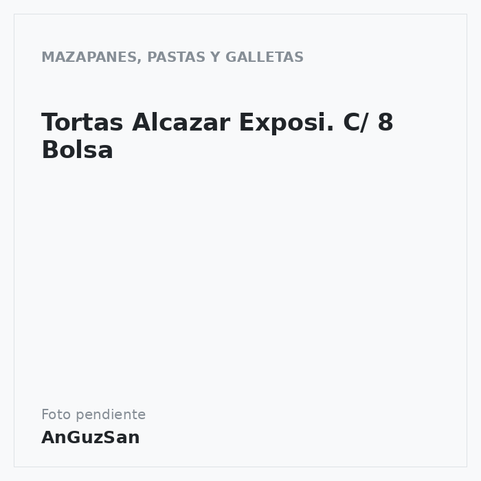 Tortas Alcazar Exposi. C/ 8 Bolsa · Cobos