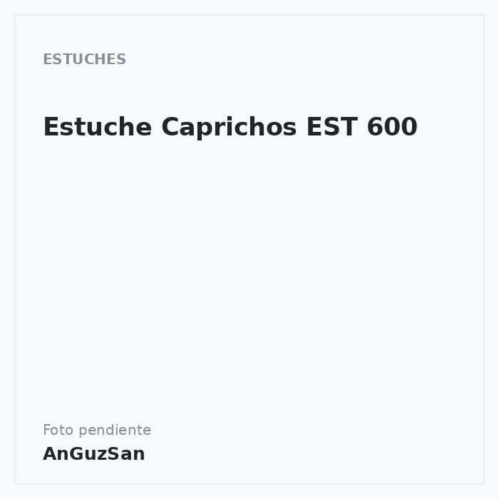 Estuche Caprichos EST 600 · Cobos
