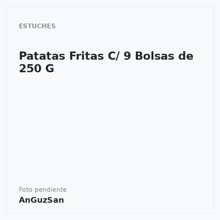 Patatas Fritas C/ 9 Bolsas de 250 G · Almodovar