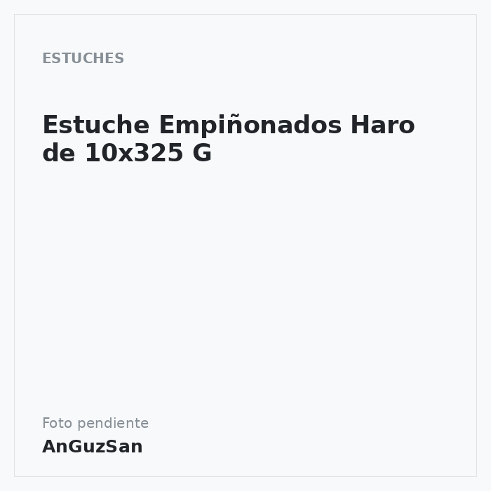 Estuche Empiñonados Haro de 10x325 G · 10 unidades · Hnos. Haro