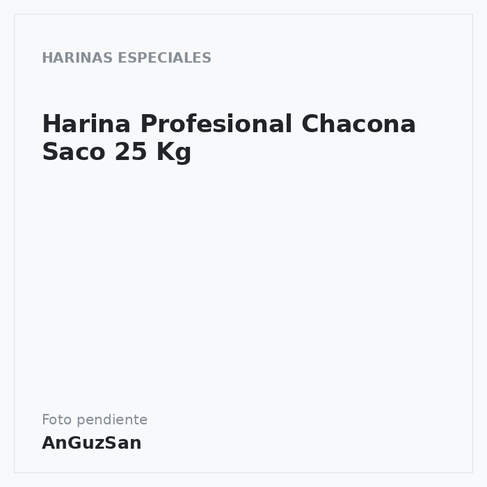 Harina Profesional Chacona Saco 25 Kg · Pisuerga