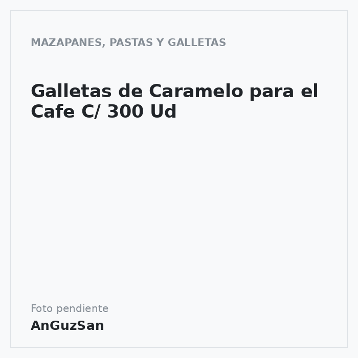 Galletas de Caramelo para el Cafe C/ 300 Ud · 300 unidades · Crispin