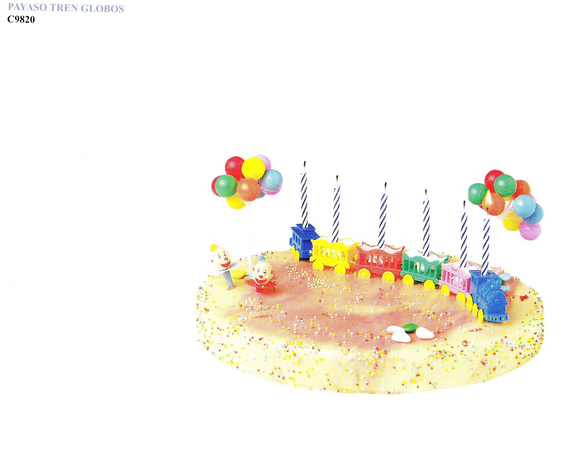 Kit REF. C9820 Payaso Tren Globos C/ 6 Ud · 6 unidades · Artipas