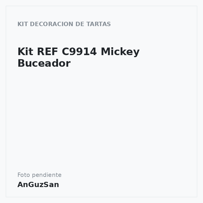 Kit REF C9914 Mickey Buceador · Artipas