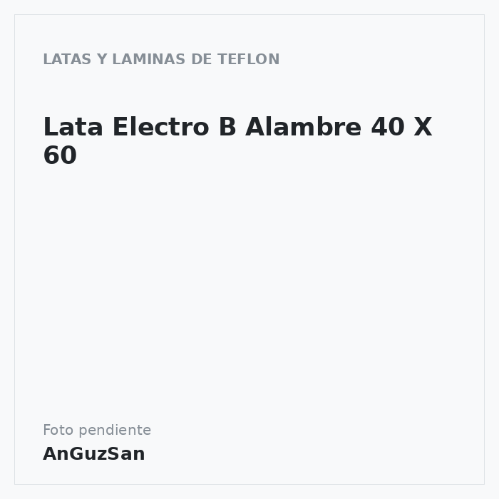 Lata Electro B Alambre 40 X 60 · Caselli