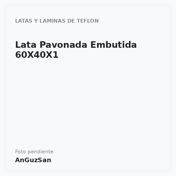 Lata Pavonada Embutida 60X40X1 · Caselli