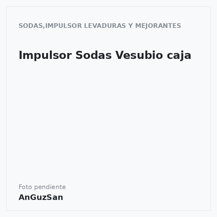Impulsor Sodas Vesubio caja