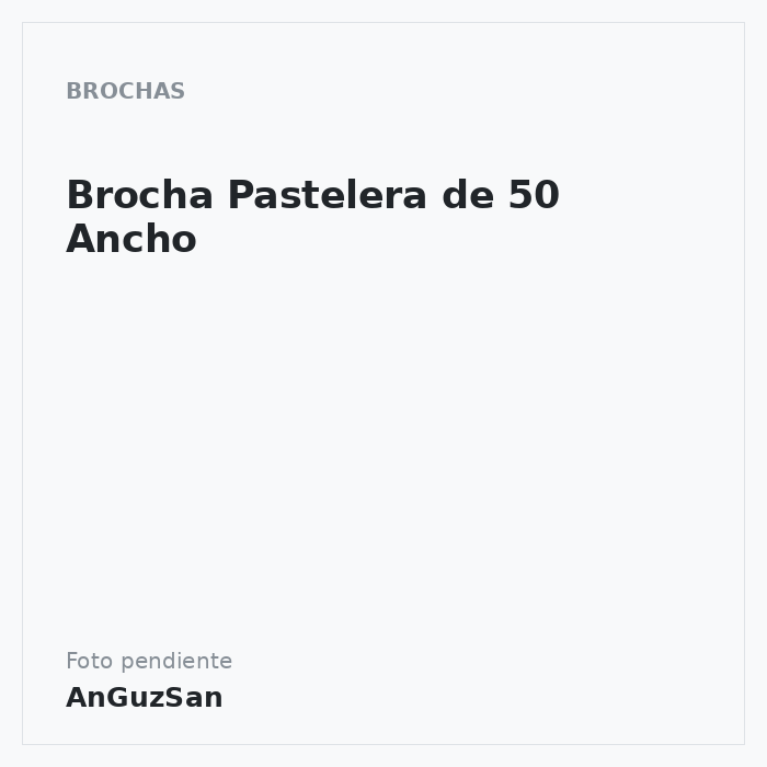 Brocha Pastelera de 50 Ancho · Dekora