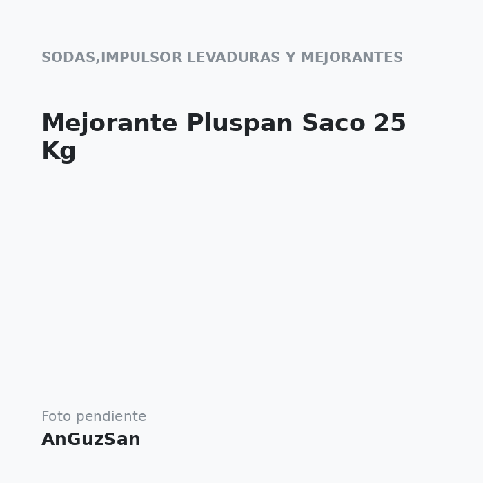 Mejorante Pluspan Saco 25 Kg · 25 unidades · Comples