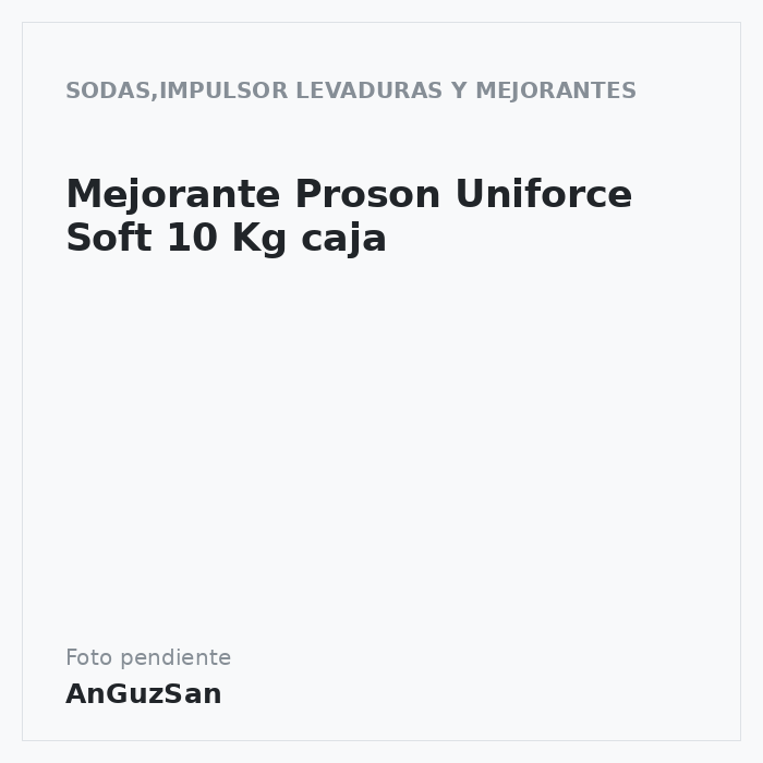Mejorante Proson Uniforce Soft 10 Kg caja · 10 unidades