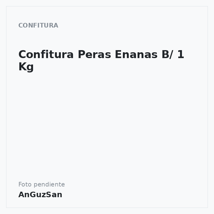 Confitura Peras Enanas B/ 1 Kg