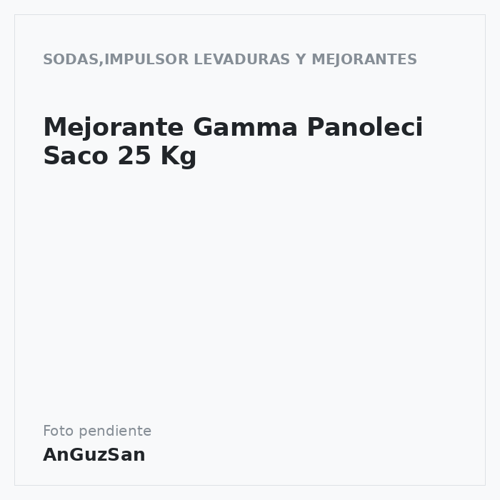 Mejorante Gamma Panoleci Saco 25 Kg · 25 unidades · Zeelandia