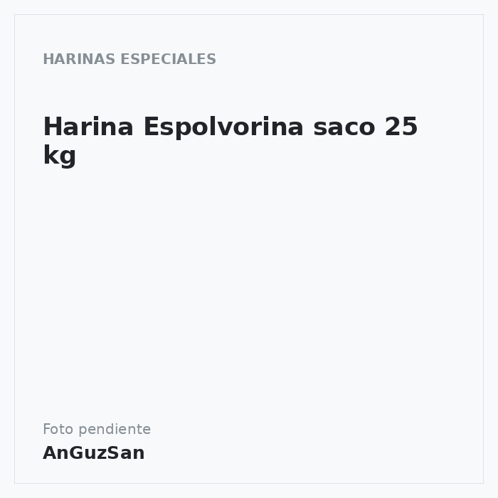 Harina Espolvorina saco 25 kg · yllan