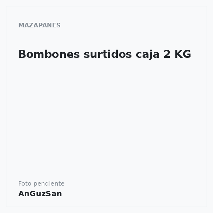Bombones surtidos caja 2 KG · Aceman