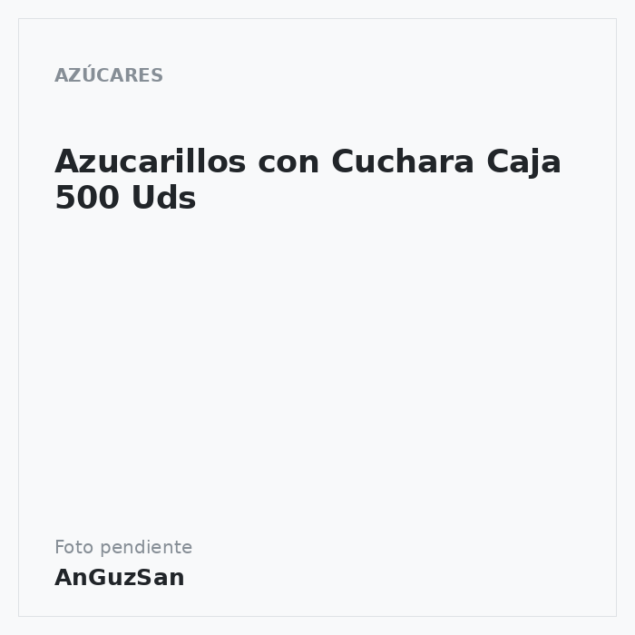 Azucarillos con Cuchara Caja 500 Uds · Aceman