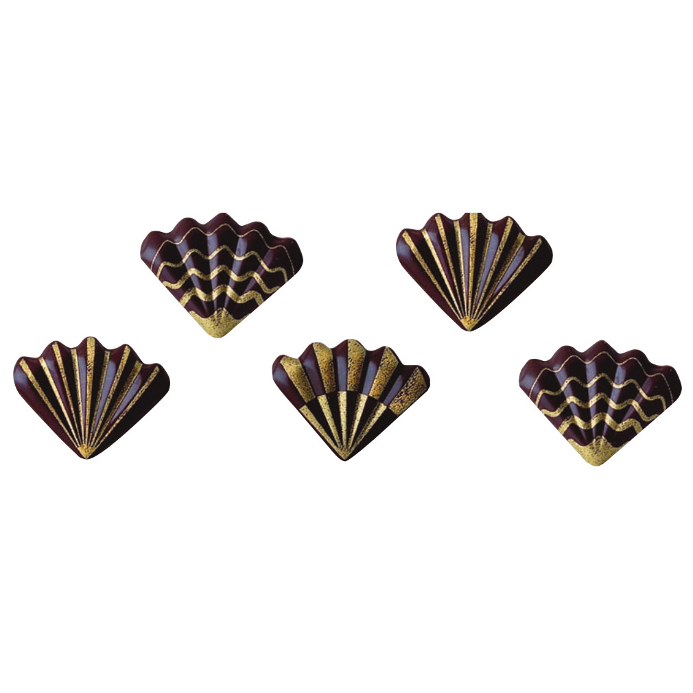 Abanico Metalizado Chocolate Negro · 144 unidades · Artipas