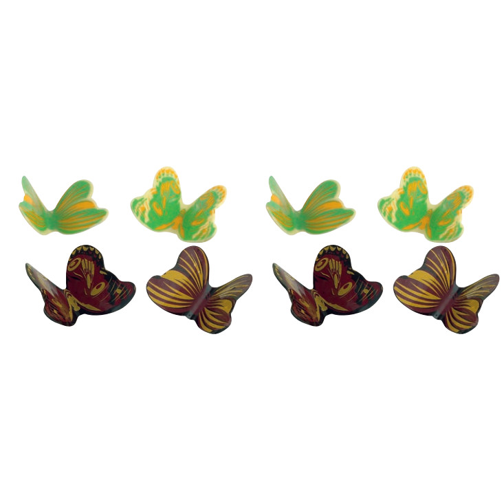 Mariposas Chocolate Blanco y Negro · 24 unidades · Artipas