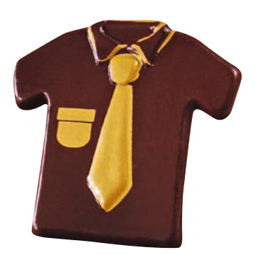 Camisa y Corbata Chocolate Negro · 24 unidades · Artipas
