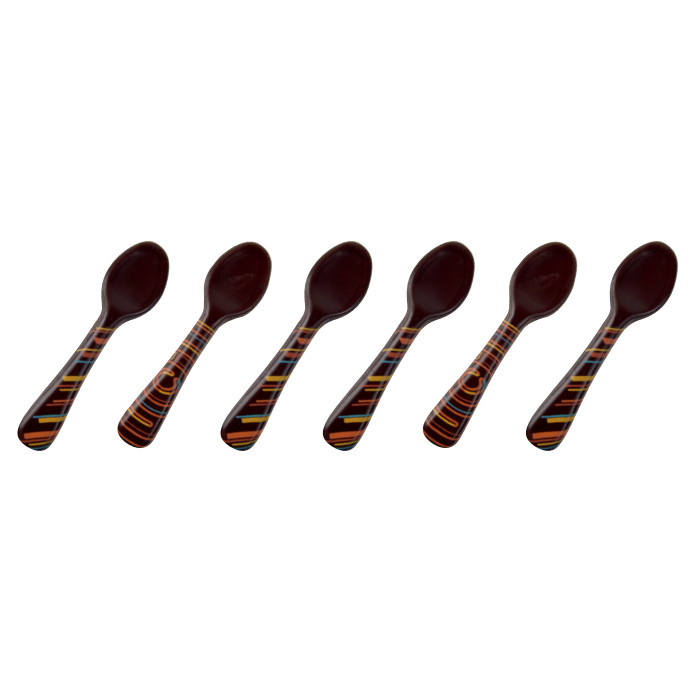 Mini Cucharas Chocolate Negro · 64 unidades · Artipas