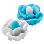 Rosa Bicolor Azul y Blanca · 48 unidades · Artipas