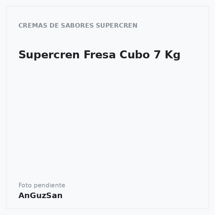 Supercren Fresa Cubo 7 Kg · Arconsa