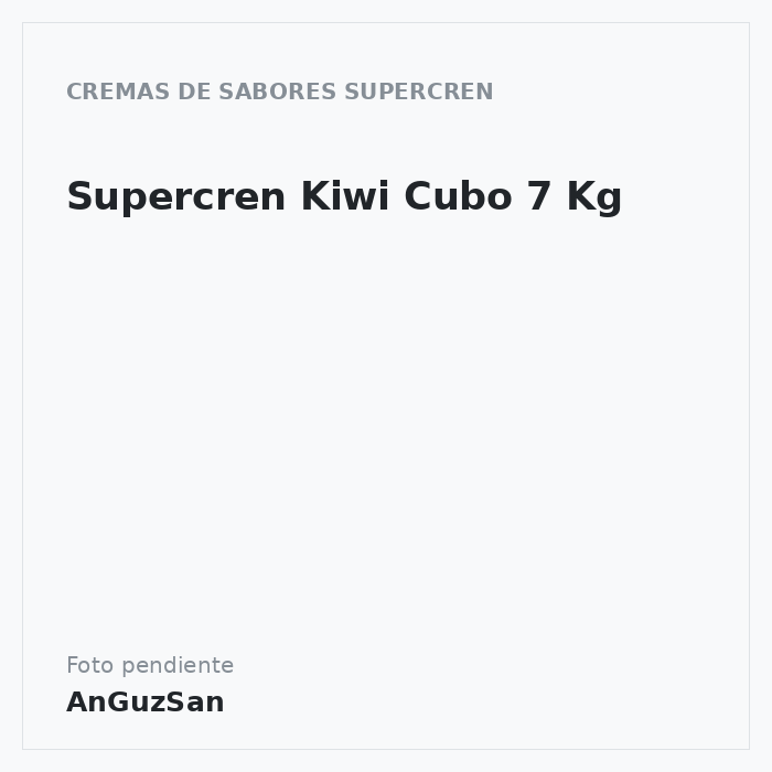 Supercren Kiwi Cubo 7 Kg · Arconsa