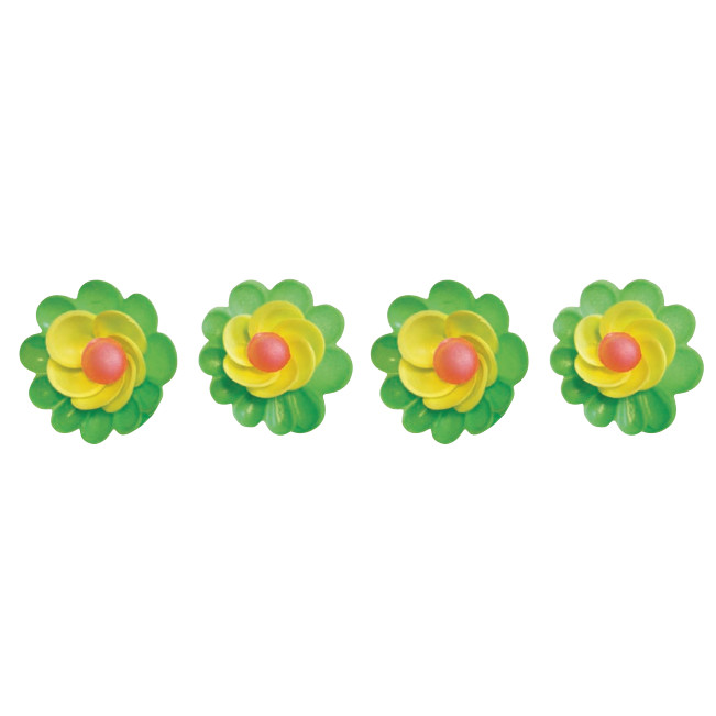 Rosa 6 Pétalos con Hoja Oblea · 50 unidades · Artipas