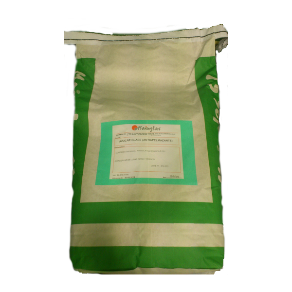 Azucar Glass saco de 10 Kg · 10 unidades · Aceman