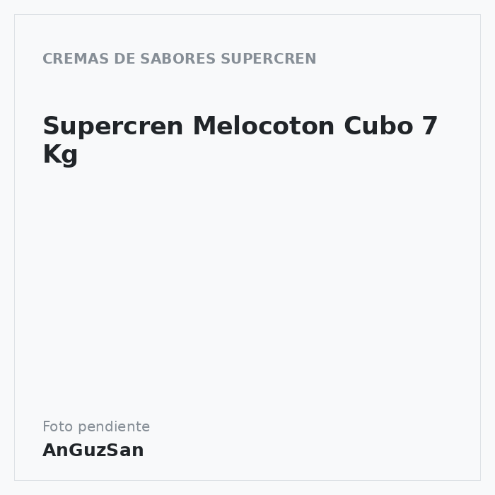 Supercren Melocoton Cubo 7 Kg · Arconsa