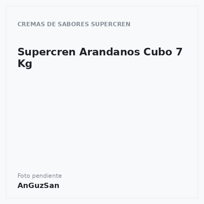 Supercren Arandanos Cubo 7 Kg · Arconsa