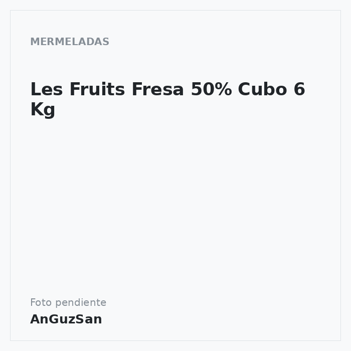 Les Fruits Fresa 50% Cubo 6 Kg · Bakels