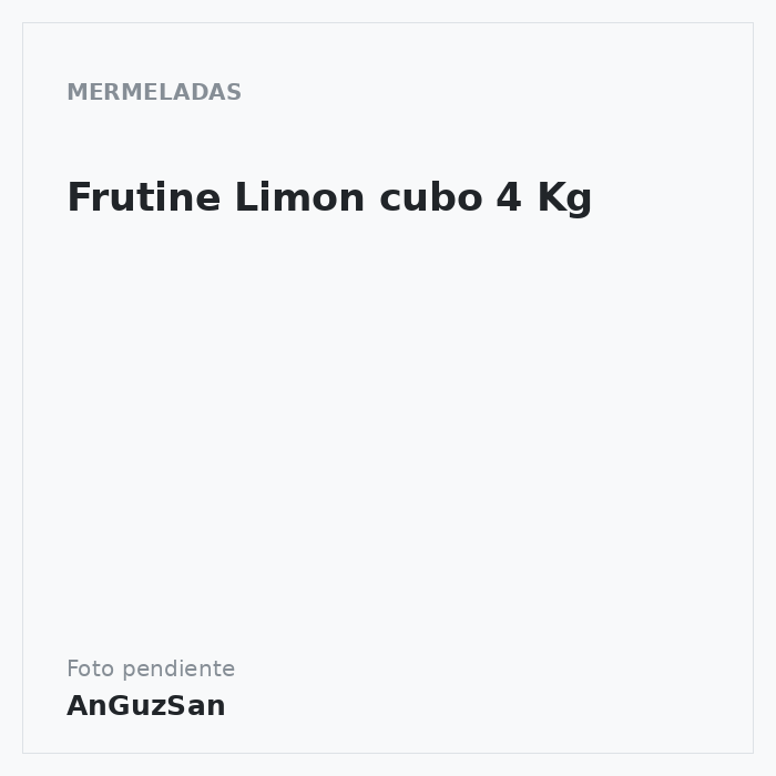 Frutine Limon cubo 4 Kg · Braum