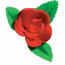 Rosa nº 7 con Hojas Roja · 100 unidades · Artipas