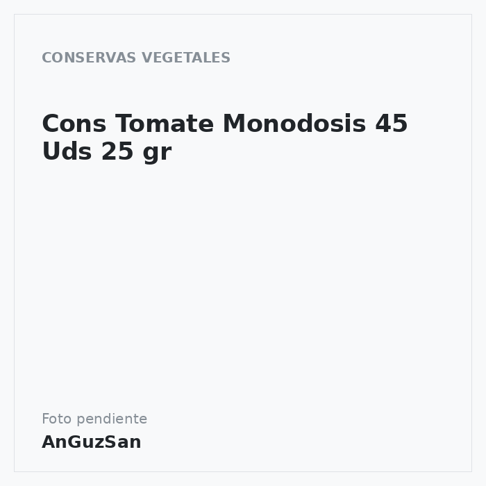 Cons Tomate Monodosis  45 Uds  25 gr · Aceman