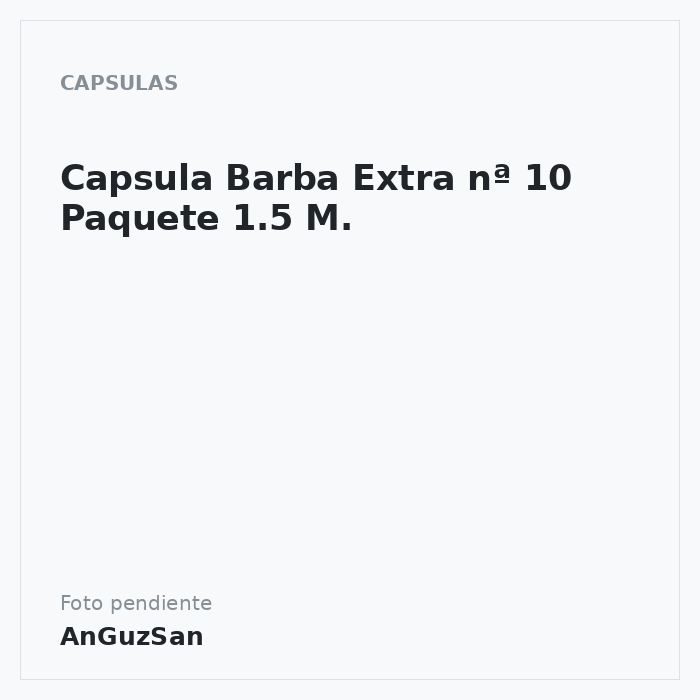 Capsula Barba Extra nª 10 Paquete 1.5 M. · Vifra