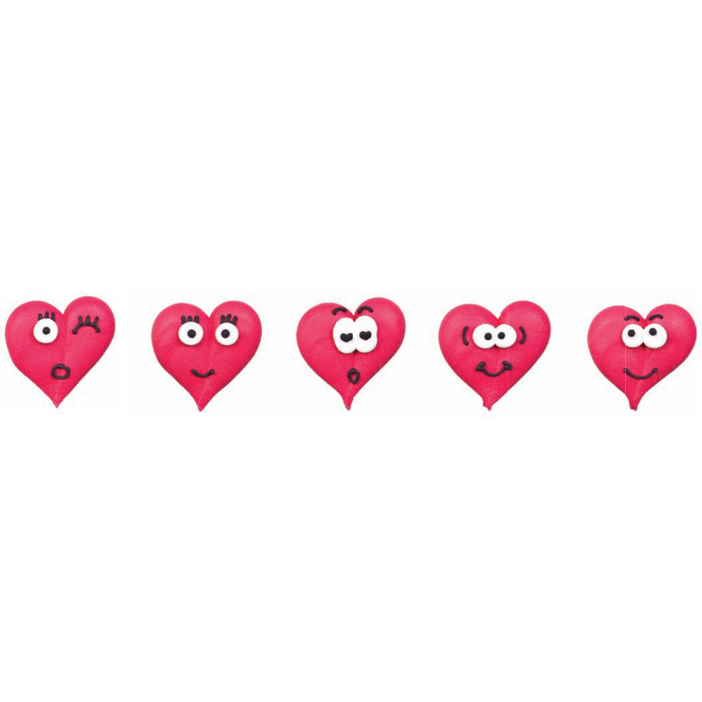 Corazones Con Cara · 24 unidades · Artipas