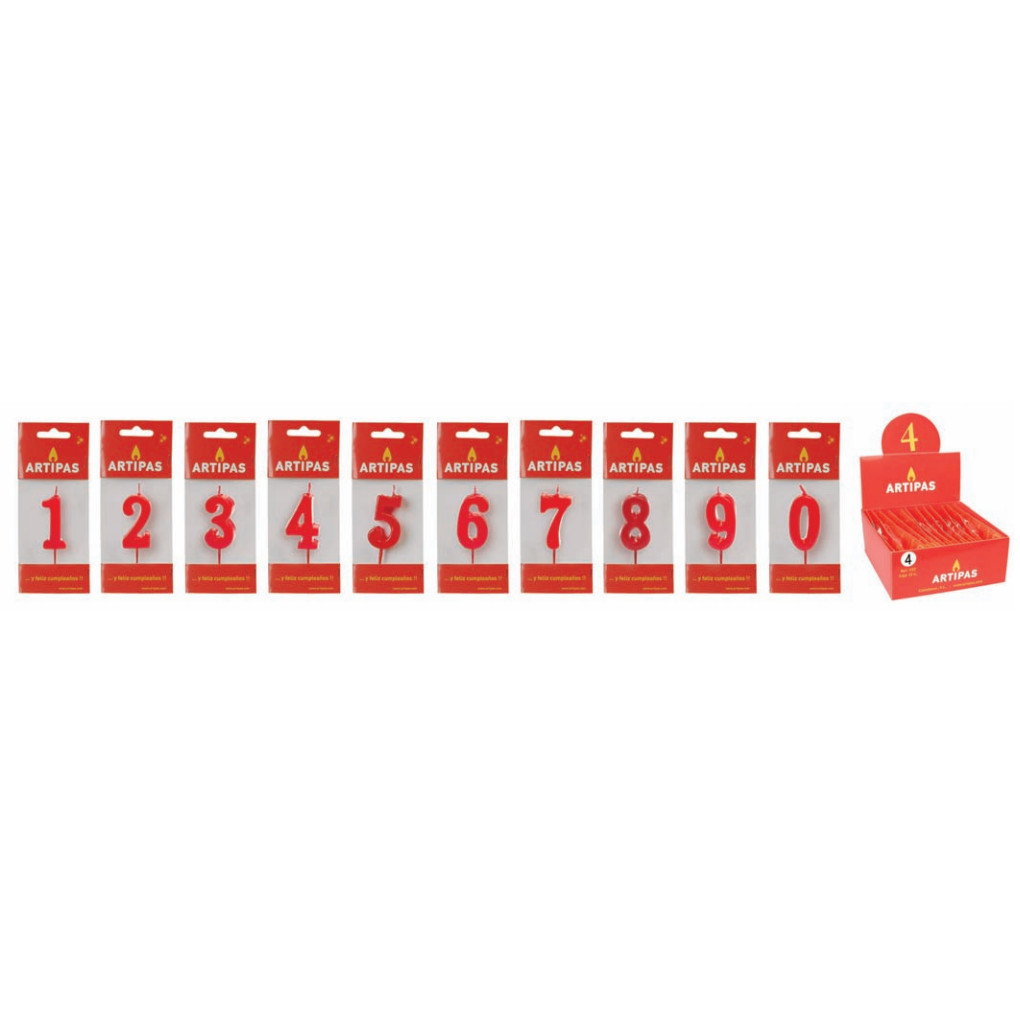 Velas Relieve En Blister · 12 unidades · Artipas
