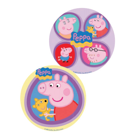 Discos Oblea 20 Cms Peppa Pig · 12 unidades · Artipas