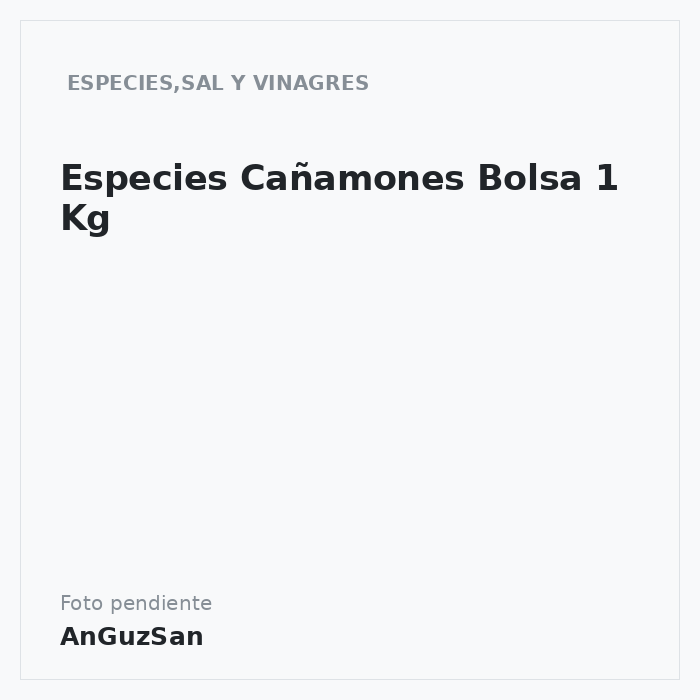 Especies Cañamones Bolsa 1 Kg · Aceman