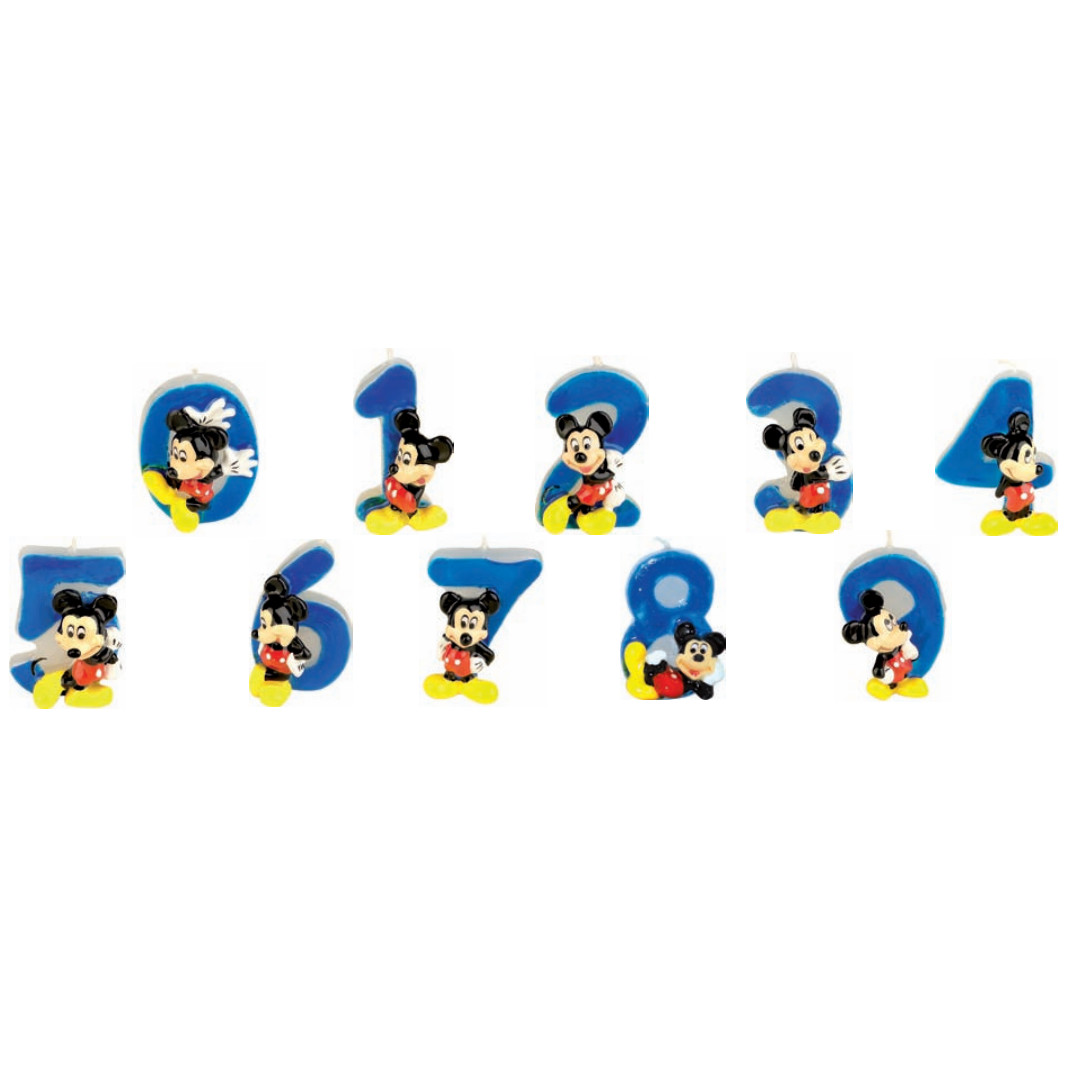 Velas Mickey 6 Cm · 6 unidades · Artipas