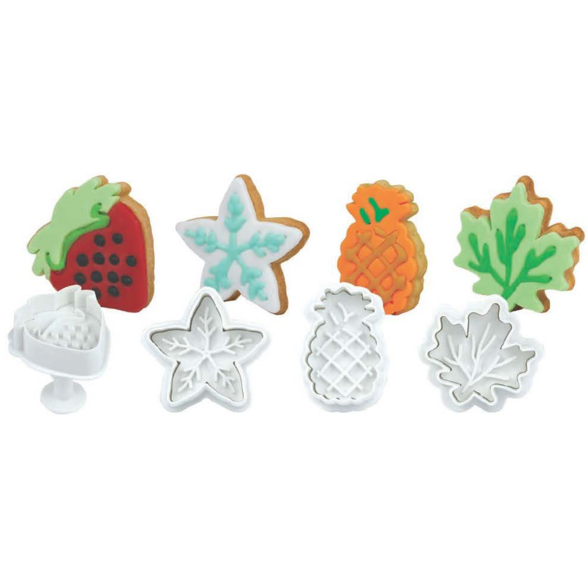 Set 4 Cortantes Hojas Y Frutas · Artipas