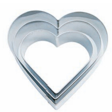 Set 3 Cortantes Corazones · Artipas