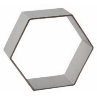 Molde Aluminio Hexágono · Artipas