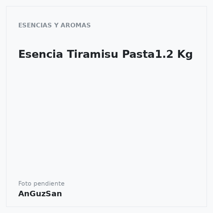 Esencia Tiramisu Pasta1.2 Kg · Braum