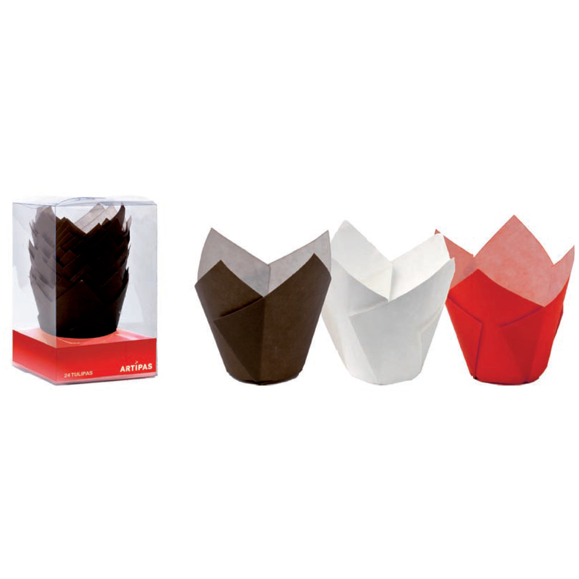 Cápsula Tulipa Blanca · ref CPK200BL · 24 unidades · Artipas