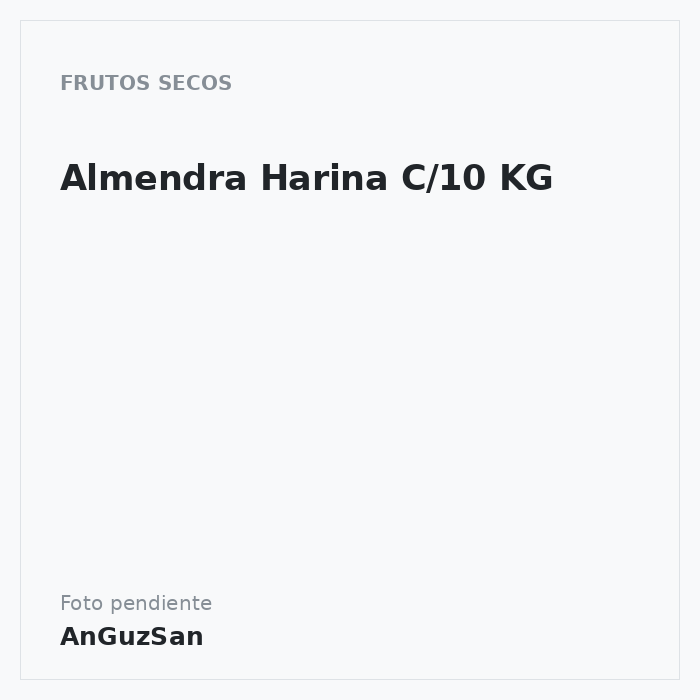 Almendra Harina C/10 KG · 10 unidades · Oro del Mediterraneo