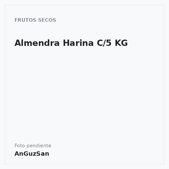 Almendra Harina C/5 KG · 5 unidades · Oro del Mediterraneo