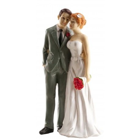 Pareja Boda Cogidos Cintura 16 cm · ref 305048 · 2 unidades · Dekora